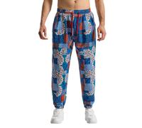 Pantaloni da uomo larghi in stile hippie con stampa cachemire, a gamba larga, in cotone, stile harem, hippy, con motivo 3D, per spiaggia, yoga, jogging, danza, Z-3, M