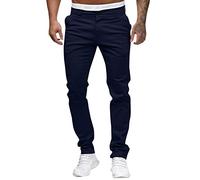 Pantaloni da uomo neri slim fit aderenti pantaloni da golf da uomo lunghi stretch pantaloni da lavoro pantaloni business chino pantaloni tinta unita pantaloni elastici pantaloni comodi pantaloni