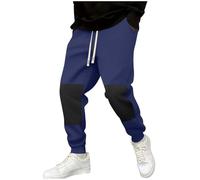 Pantaloni da uomo Pantaloni della tuta per uomo Sport Palestra Corsa Pieghettato Gamba Dritta Gamba Polsino Inverno Pantaloni Autunno 2025, T-392 Navy, S