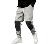 Pantaloni da uomo Pantaloni della tuta per uomo Sport Palestra Corsa Pieghettato Gamba Dritta Gamba Polsino Inverno Pantaloni Autunno 2025, T-392 Grigio, XL