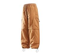 Pantaloni da uomo per attività all'aria aperta, pantaloni da paracadutismo Y2K, ad asciugatura rapida, con tasche, gamba dritta, pantaloni da lavoro, pantaloni da uomo, traspiranti, per il tempo