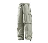 Pantaloni da uomo per attività all'aria aperta, pantaloni da paracadutismo Y2K, ad asciugatura rapida, con tasche, gamba dritta, pantaloni da lavoro, pantaloni da uomo, traspiranti, per il tempo