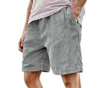 Pantaloni da uomo per il tempo libero in stile velluto a coste con logo ricamato, coulisse regolabile per un look alla moda