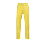 Pantaloni da uomo tinta unita pantaloni da lavoro ufficio pantaloni casual elastico piatto cerniera pantaloni, Ning Meng Huang, XXL