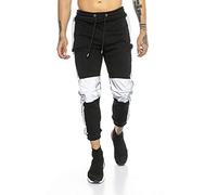 Pantaloni da Uomo Tuta Sweat Pants Joggers Cotone Streetstyle Nero M