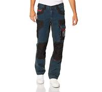 Pantaloni da uomo U-Power Platinum Buttom, jeans cargo multitasche, tasche per ginocchiere, tasca sulla coscia rimovibile, tessuto confortevole, inserto elastico, usura esterna (RUST JEANS - 54)