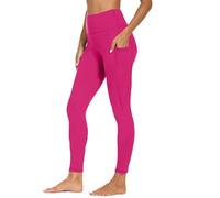 Pantaloni da yoga a vita alta, leggings da palestra con tasche da donna, senza cuciture, per il controllo della pancia, casual, per palestra, fitness, leggeri, ad asciugatura rapida, tinta unita