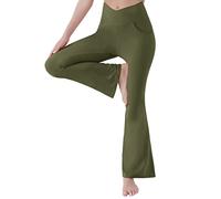 Pantaloni Da Yoga Da Donna, Leggings Palestra Donna Push Up Pilates Controllo Della Pancia Pantaloni Sportivi Sport Pantaloni Leggings Svasati Morbida Pants a Campana Allenamento Palestra Casual