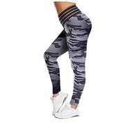 Pantaloni da yoga da donna Petite, leggings da palestra a vita alta anti cellulite pantaloni stretti comodi senza cuciture sportivi alla moda mimetici leggings casual con stampa mimetica pantaloni