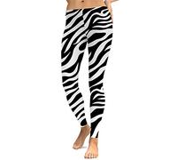 Pantaloni da Yoga Donna Leggins Sportivi, Di modo delle donne della zebra modello morbido elastiche Yoga Pants Figura intera scarni delle ghette di sport Corsa Pilates Gym Fitness Collant Donna Moda D