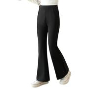 Pantaloni da yoga, svasati, bootcut, elasticizzati, sportivi, morbidi, per il tempo libero, per bambini e adolescenti, parte inferiore attiva