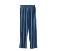 Pantaloni del pigiama da uomo, leggeri e comodi, in modale, morbidi, a gamba dritta, con tasca, traspiranti, comodi pantaloni da notte, Marina Militare, 5XL
