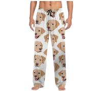 Pantaloni del pigiama di Natale degli uomini di natale elastico in vita pantaloni da salotto all'aperto oversize pantaloni da sonno leggero nano elastico in vita giovane ragazzo abbigliamento per la