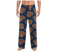 Pantaloni del pigiama di Natale degli uomini di natale elastico in vita pantaloni da salotto all'aperto oversize pantaloni da sonno leggero nano elastico in vita giovane ragazzo abbigliamento per la