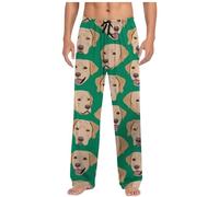 Pantaloni del pigiama di Natale degli uomini di natale elastico in vita pantaloni da salotto all'aperto oversize pantaloni da sonno leggero nano elastico in vita giovane ragazzo abbigliamento per la