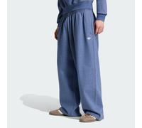 PANTALONI DEL TRIFOGLIO ESSENTIALS MELANGE OVERSIZE CON ORLO APERTO Crew Blue Mel 2XL