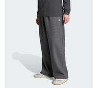 PANTALONI DEL TRIFOGLIO ESSENTIALS MELANGE OVERSIZE CON ORLO APERTO Dark Grey Heather L