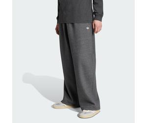 PANTALONI DEL TRIFOGLIO ESSENTIALS MELANGE OVERSIZE CON ORLO APERTO Dark Grey Heather L