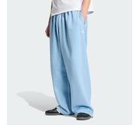 PANTALONI DEL TRIFOGLIO ESSENTIALS MELANGE OVERSIZE CON ORLO APERTO Light Blue Mel L