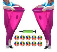 Pantaloni della nonna oversize da gioco all'aperto, pantaloni della nonna da gioco da giardino con palline rimbalzanti e pompa, pantaloni della nonna da gioco all'aperto for feste di famiglia, riunion