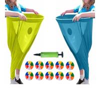 Pantaloni della nonna oversize da gioco all'aperto, pantaloni della nonna da gioco da giardino con palline rimbalzanti e pompa, pantaloni della nonna da gioco all'aperto for feste di famiglia, riunion