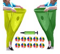 Pantaloni della nonna oversize da gioco all'aperto, pantaloni della nonna da gioco da giardino con palline rimbalzanti e pompa, pantaloni della nonna da gioco all'aperto for feste di famiglia, riunion
