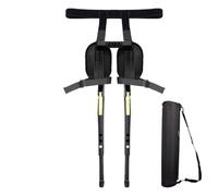 Pantaloni della sedia: in acciaio di nylon, apparecchio per sedile portatile | Supporto per gambe pieghevole da 47-65 cm con funzione di regolazione 'altezza a 3 livelli, sedia invisibile