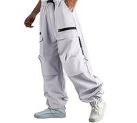 Pantaloni della tuta cargo casual da uomo Pantaloni da lavoro Pantaloni larghi a gamba dritta Pantaloni sportivi casual Pantaloni lunghi da uomo Pantaloni cargo neri, Cenere Chiaro, XXL