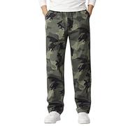 Pantaloni della tuta cargo casual da uomo Plus Size Pocket Camouflage Pantaloni Pantaloni Pantaloni cargo generali per gli uomini, Verde menta, XXL