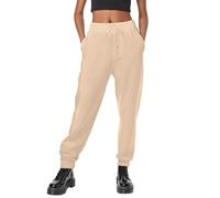 Pantaloni della tuta casual larghi con fondo stretto Pantaloni della tuta da donna Vestibilità ampia Sport Attivo con tasche Joggers Vestibilità rilassata Pizzo Atletico Solido Pantaloni morbidi