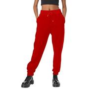 Pantaloni della tuta casual larghi con fondo stretto Pantaloni della tuta da donna Vestibilità ampia Sport Attivo con tasche Joggers Vestibilità rilassata Pizzo Atletico Solido Pantaloni morbidi