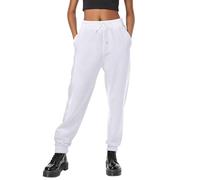 Pantaloni della tuta casual larghi con fondo stretto Pantaloni della tuta da donna Vestibilità ampia Sport Attivo con tasche Joggers Vestibilità rilassata Pizzo Atletico Solido Pantaloni morbidi