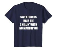 Pantaloni della Tuta Cravatta per Capelli Chillin' Senza Trucco Maglietta, Bambini, Navy, 8 Anni
