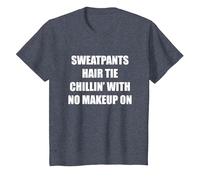 Pantaloni della Tuta Cravatta per Capelli Chillin' Senza Trucco Maglietta, Bambini, Pervinca, 4 Anni