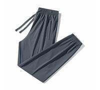 Pantaloni della tuta da donna in seta di ghiaccio con fondo Cinch Baggy Casual Atletico Attivo Joggers a vita alta Vestibilità rilassata Elastico Yoga Pantaloni morbidi 2025 Pantaloni da corsa Lounge