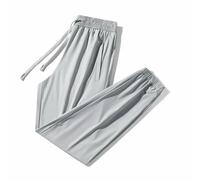 Pantaloni della tuta da donna in seta di ghiaccio con fondo Cinch Baggy Casual Atletico Attivo Joggers a vita alta Vestibilità rilassata Elastico Yoga Pantaloni morbidi 2025 Pantaloni da corsa Lounge