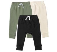 Pantaloni della tuta da jogging Gerber per neonati, confezione da 3, verde/nero, 3 anni