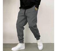 Pantaloni della tuta da uomo con vita elastica e coulisse, tasche inclinate, pantaloni della tuta semplici per uscire, basic per papà e figlio L,M,S,XL,XXLColore unicoTessuto