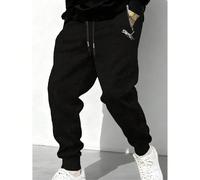 Pantaloni della tuta da uomo con vita elastica, pantaloni casual sottili e traspiranti per autunno/inverno, nero, primavera, sport L,M,S,XL,XS,XXL,XXS,XXXLColore unicoTessuto in maglia