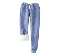 Pantaloni della tuta da uomo in velluto plus size pantaloni da uomo tinta unita pantaloni foderati in pile pantaloni primaverili casual leggings Harun inverno caldo, Blu, XXL