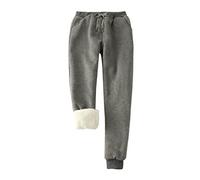 Pantaloni della tuta da uomo in velluto plus size pantaloni da uomo tinta unita pantaloni foderati in pile pantaloni primaverili casual leggings Harun inverno caldo, Grigio scuro, M