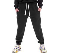 Pantaloni della tuta da uomo regolari con coulisse in vita Pantaloni da jogging da uomo in morbido pile con risvolto Pantaloni da tuta foderati caldi Pantaloni termici invernali Pantaloni larghi tinta