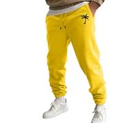 Pantaloni della tuta da uomo UK Classic Solid Cuffed Joggers con tasche Elastico in vita Pantaloni con coulisse Gamba Larga Pantaloni Comfort Casual Smart Vestibilità Rilassata Uomo Leggero Activewear