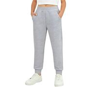 Pantaloni della tuta in cotone per ragazzi e ragazze, con elastico in vita, comodi, vestibilità ampia, pantaloni da jogging per bambini da 1 a 14 anni, Grigio, 7-8 Anni