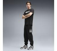 Pantaloni della tuta in pile PUMA Sport Logo Play da uomo, Abbigliamento, Nero, L L