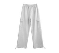 Pantaloni della tuta larghi a gamba larga da donna gamba dritta corsa alta gamba larga joggers coulisse gamba aperta pantaloni a fondo aperto a vita alta pantaloni sportivi larghi cargo solido