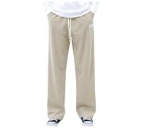 Pantaloni della tuta larghi a gamba larga da uomo in pile solido attivo a gambe larghe joggers pianura fondo aperto gamba dritta pantaloni da pista a vita alta pantaloni da yoga da corsa larghi con