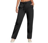 Pantaloni della tuta larghi da donna a gamba larga casual alti attivi pantaloni da yoga con fondo aperto inverno autunno gambe larghe gamba dritta gamba aperta pantaloni della tuta a vita alta
