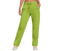 Pantaloni della tuta larghi da donna a gamba larga casual alti attivi pantaloni da yoga con fondo aperto inverno autunno gambe larghe gamba dritta gamba aperta pantaloni della tuta a vita alta