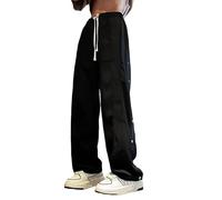 Pantaloni della tuta larghi da donna a gamba larga in pile con bottoni a gamba larga joggers corsa atletica vestibilità rilassata casual gamba dritta pantaloni da salotto a vita alta fondo aperto yoga